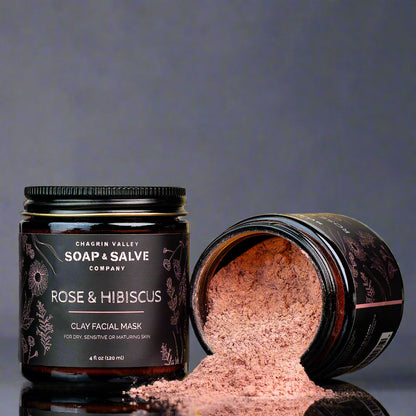 Clay Face Mask: Rose &amp; Hibiscus