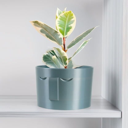 Minimal Face Planter, Small Medium Large, With Drip Tray and Great Drainage - My American Goods