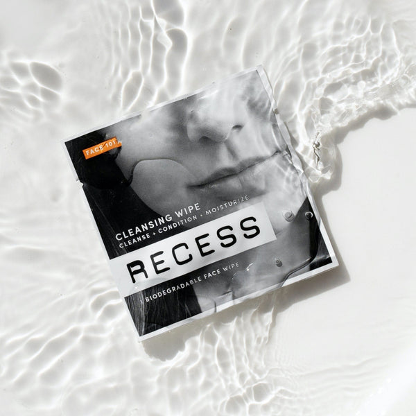 RECESS body wipe FACE 101: Cleansing Wipes (Pack of 15)