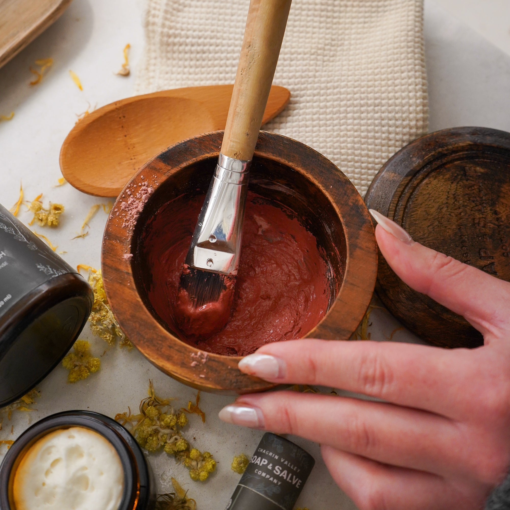 Clay Face Mask: Rose &amp; Hibiscus
