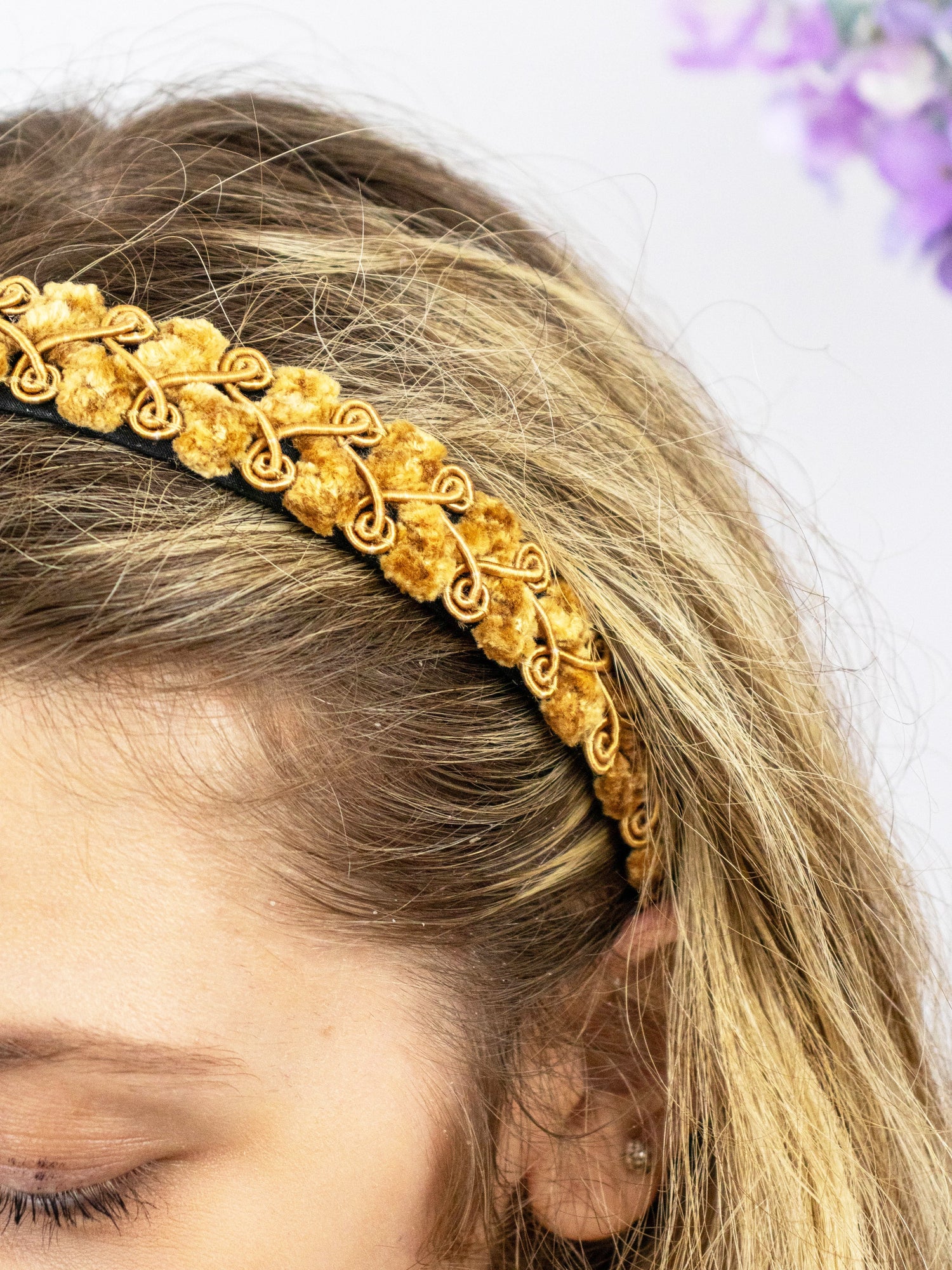 Golden Swirls Headband - My American Goods