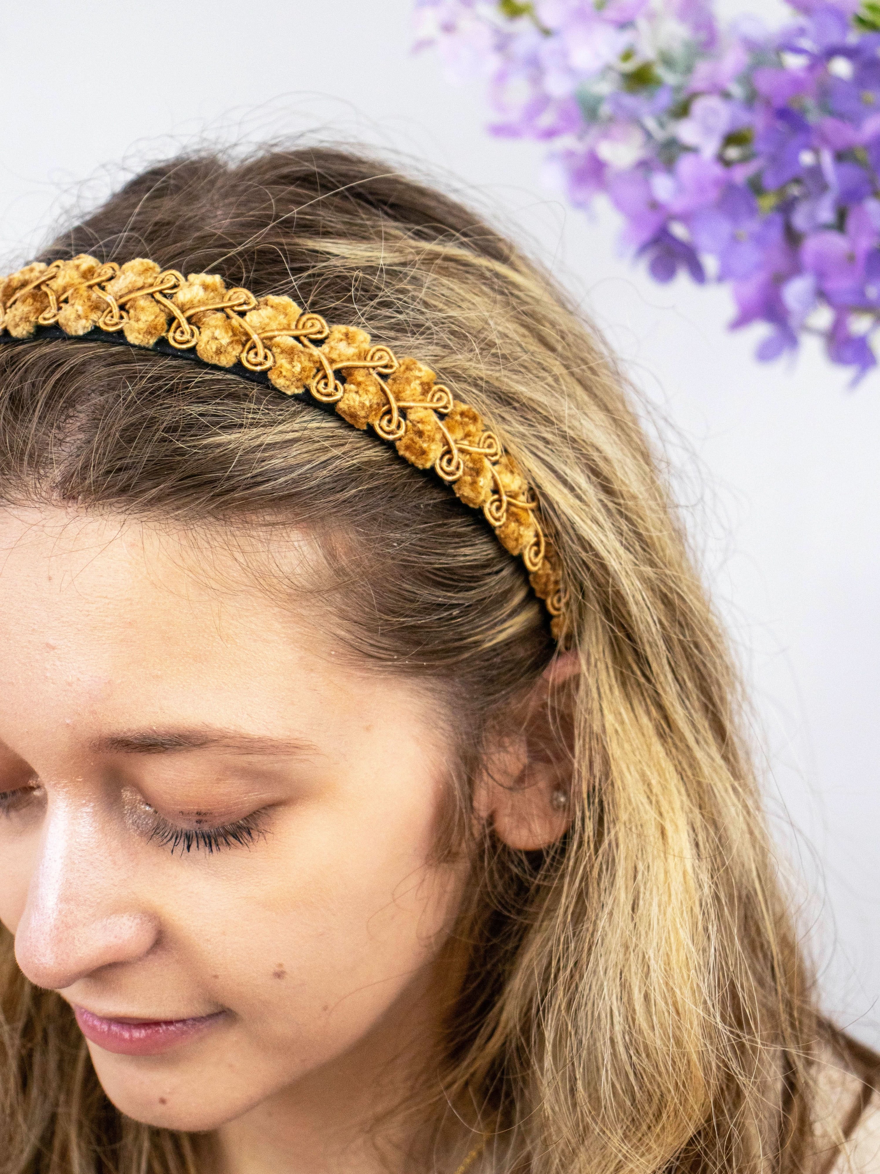 Ash &amp; Rose Headbands Golden Swirls Headband