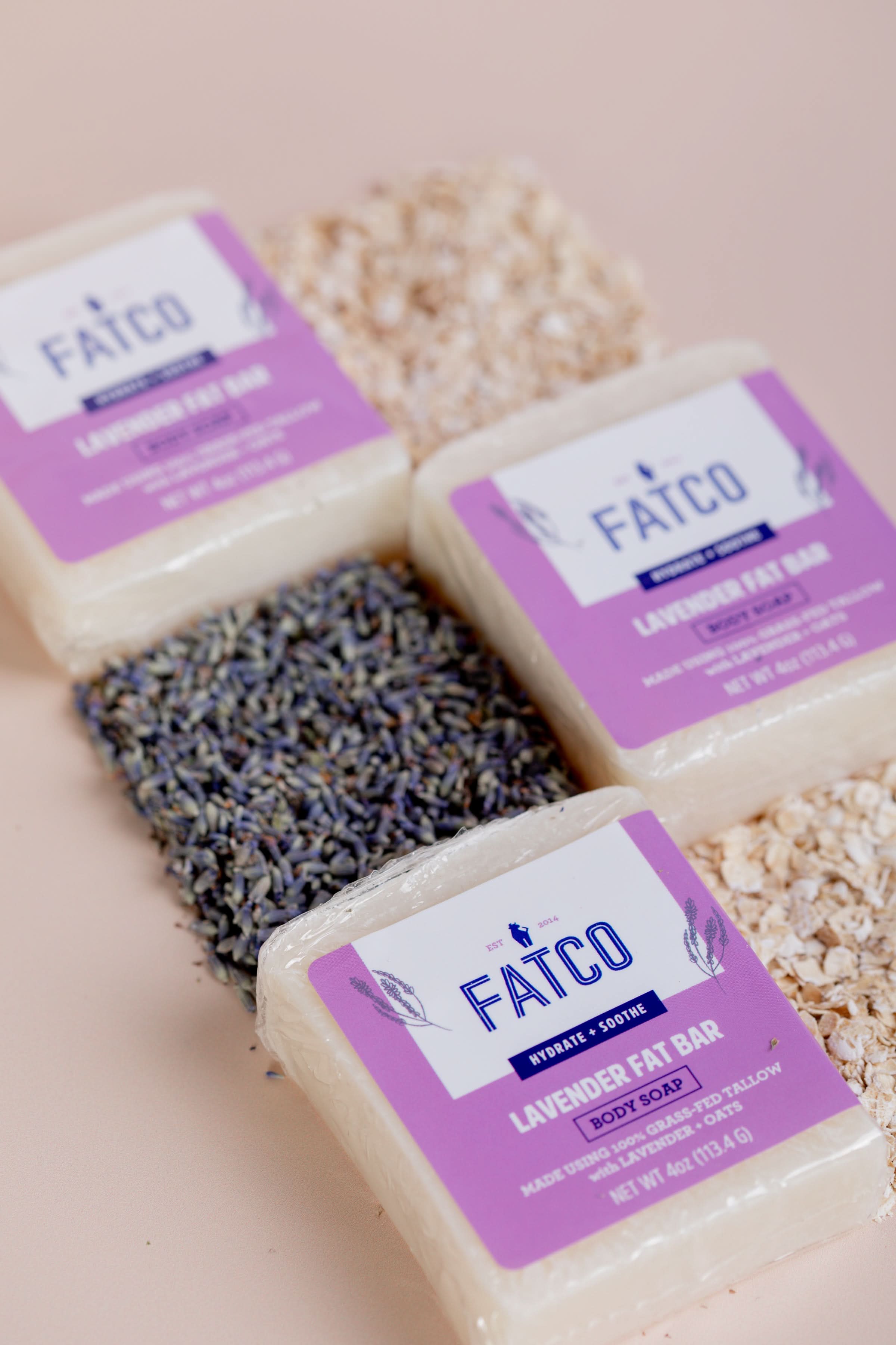 FATCO Skincare Products Lavender Fat Bar, 4 Oz