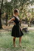 Field Day Dress Thea Dress in Black Linen