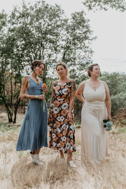 Meadow Dress in BB Blue Challis