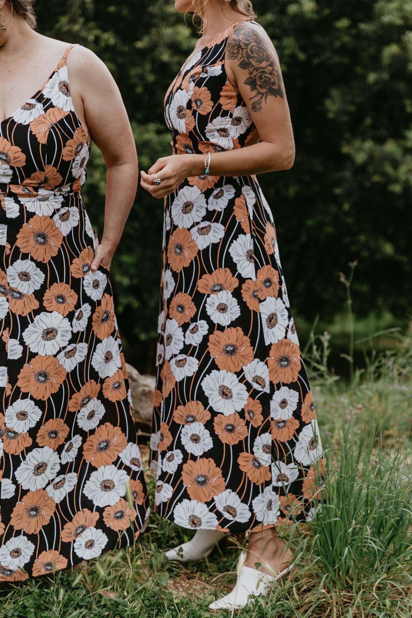 Meadow Dress in Poppy Challis