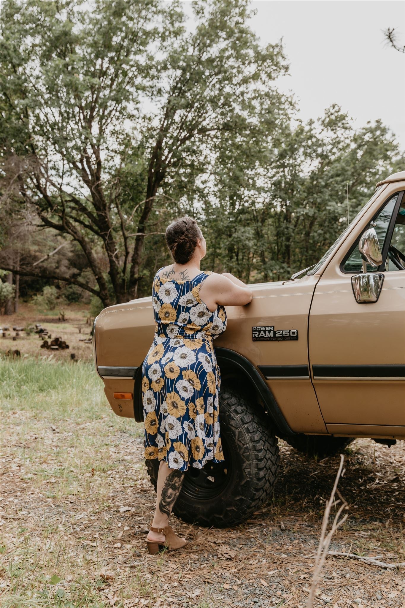 Sheet Dress in Blue Poppy Challis