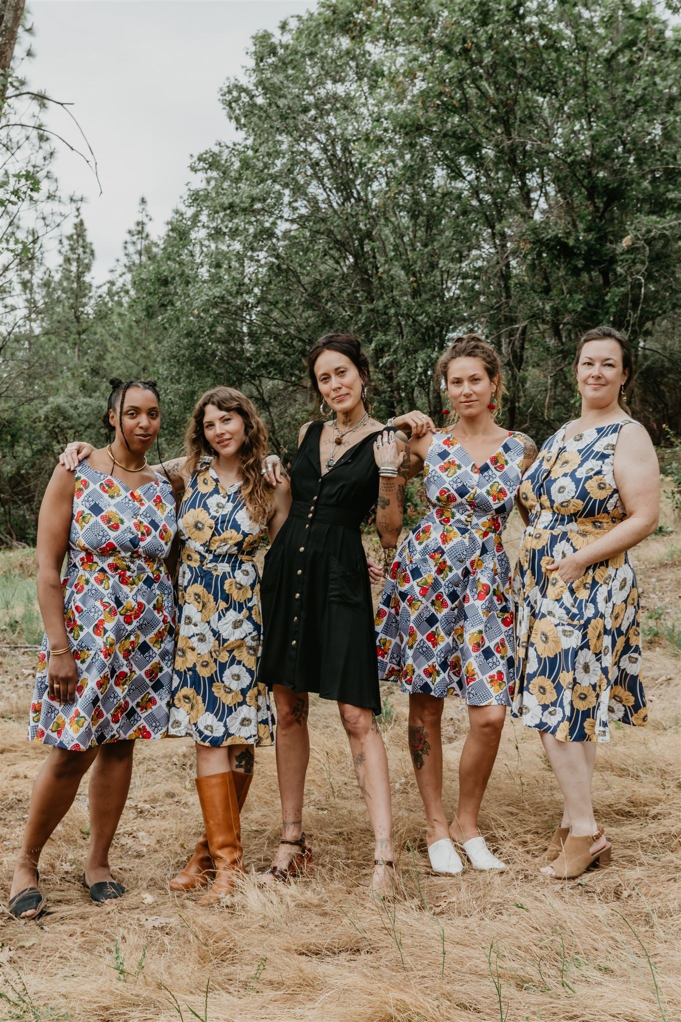 Sheet Dress in Blue Poppy Challis