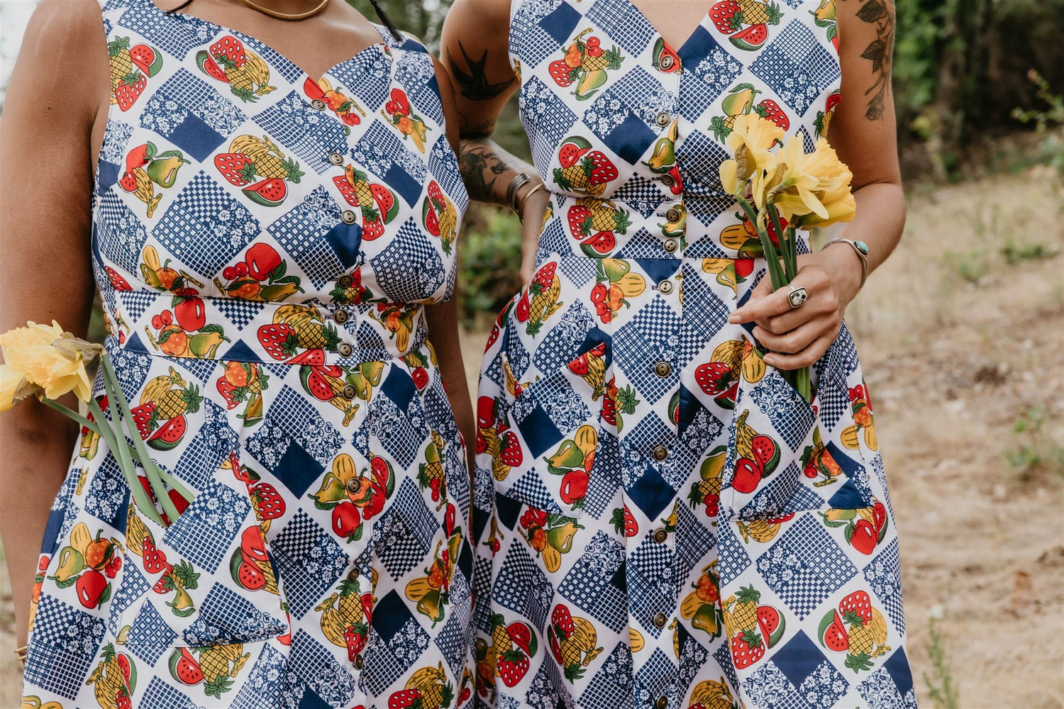 Sheet Dress in Sweet Fruits