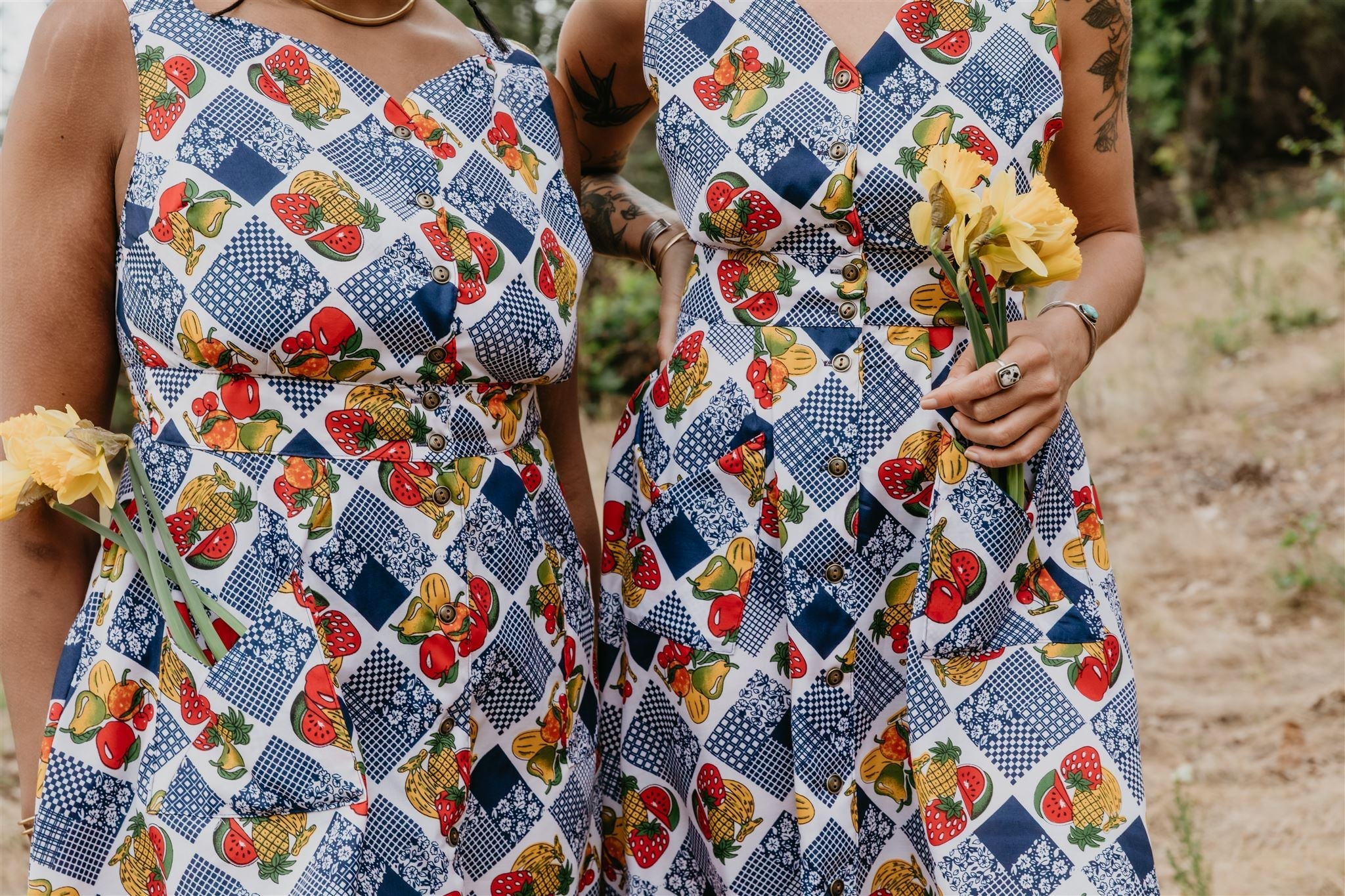 Sheet Dress in Sweet Fruits