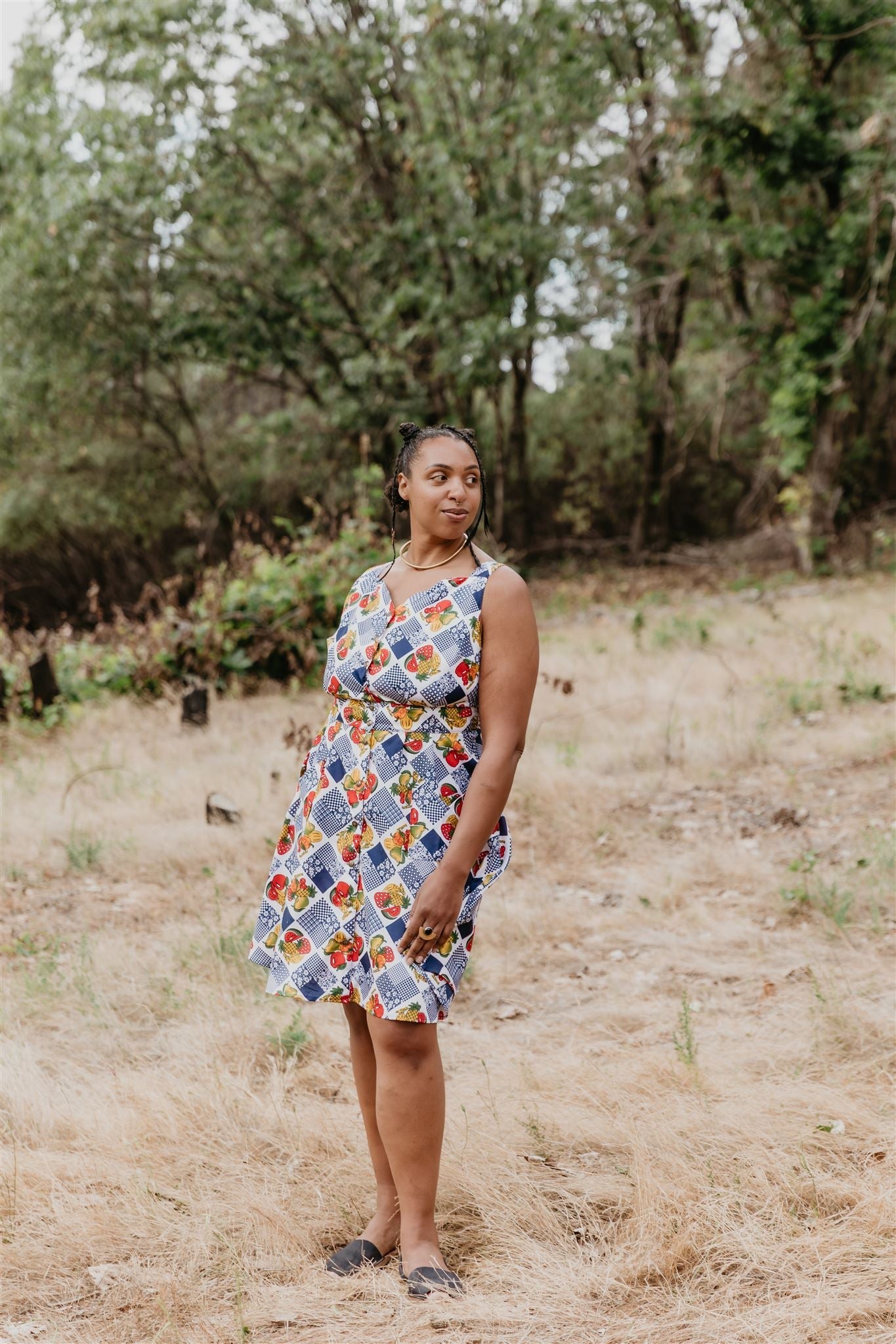 Sheet Dress in Sweet Fruits