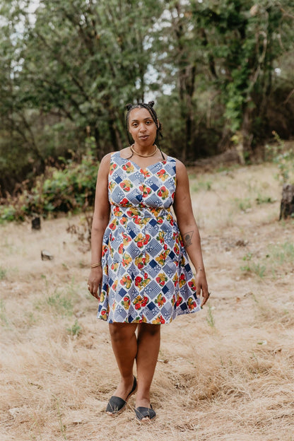 Sheet Dress in Sweet Fruits
