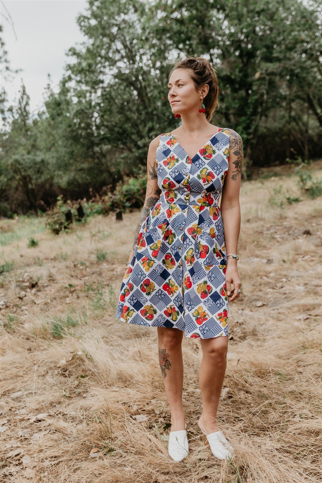 Sheet Dress in Sweet Fruits
