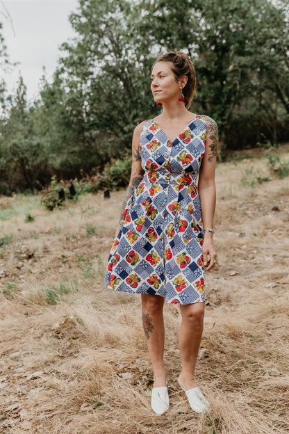 Sheet Dress in Sweet Fruits