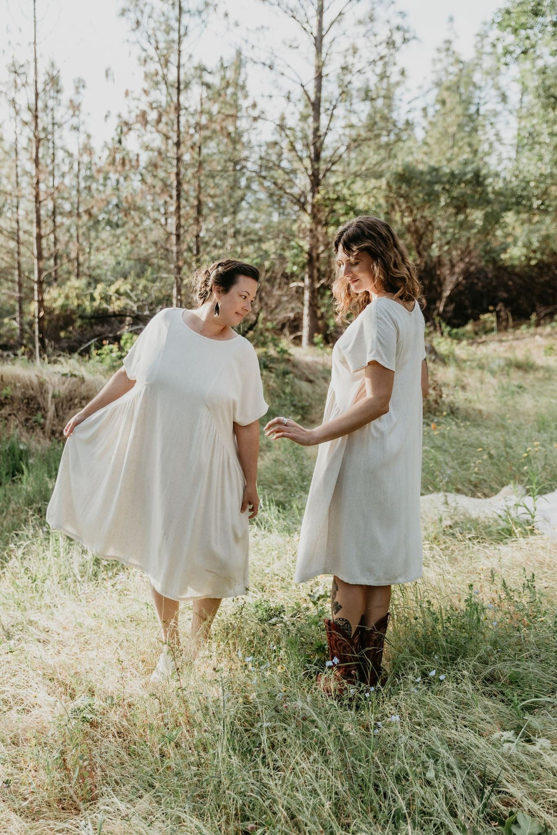 Field Day Dress Nada Dress in Oat Irish Linen