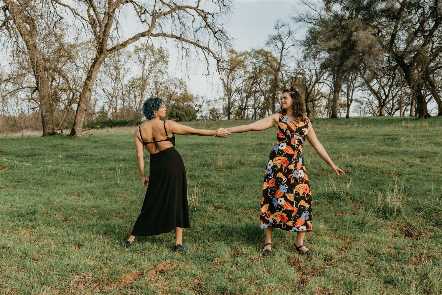 Field Day Dress Meadow Dress in Abstract Floral
