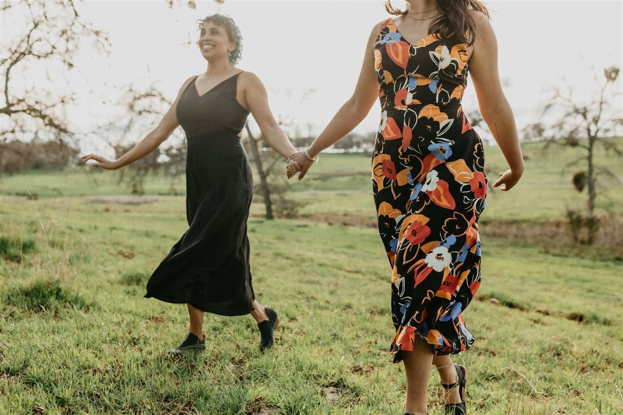 Field Day Dress Meadow Dress in Black Challis