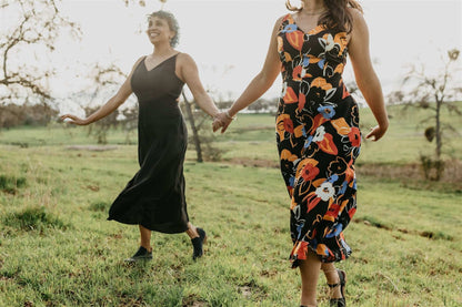 Field Day Dress Meadow Dress in Black Challis