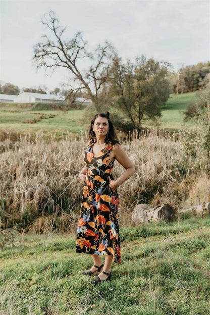 Field Day Dress Meadow Dress in Abstract Floral