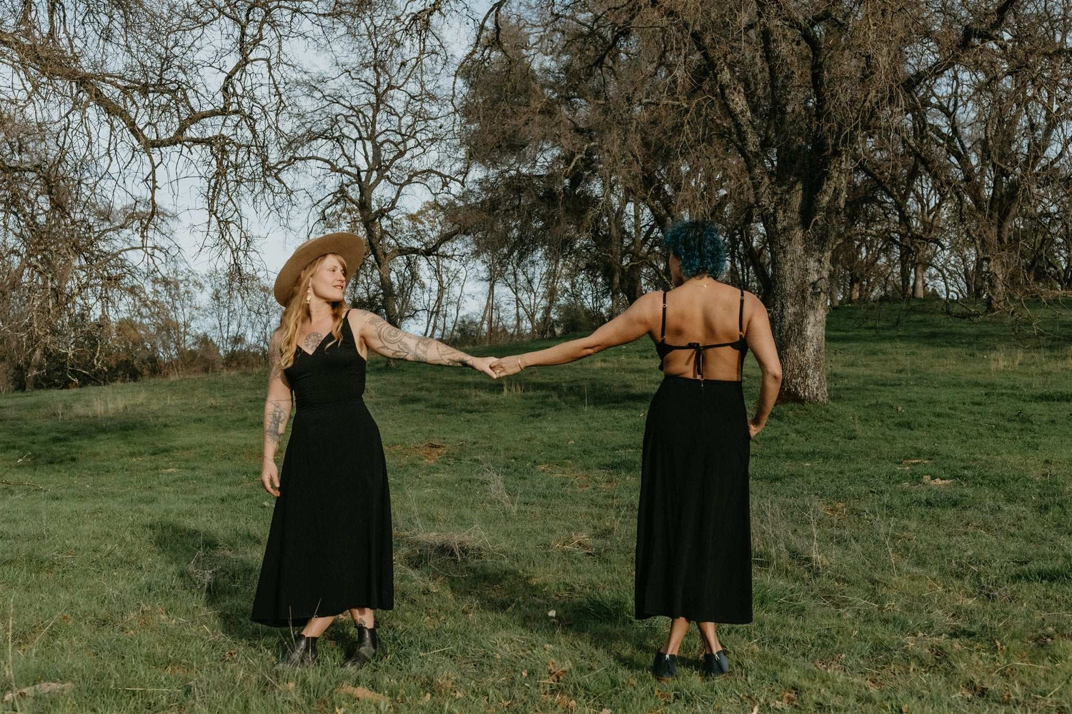Field Day Dress Meadow Dress in Black Challis