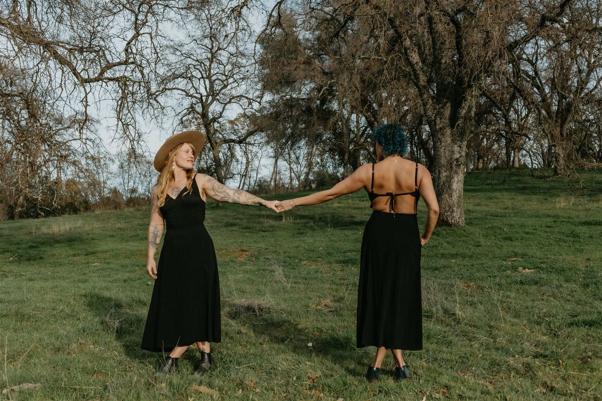 Field Day Dress Meadow Dress in Black Challis