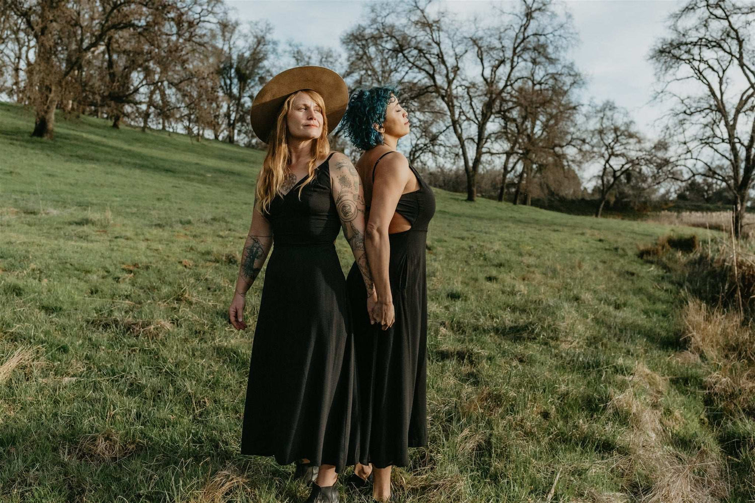 Field Day Dress Meadow Dress in Black Challis