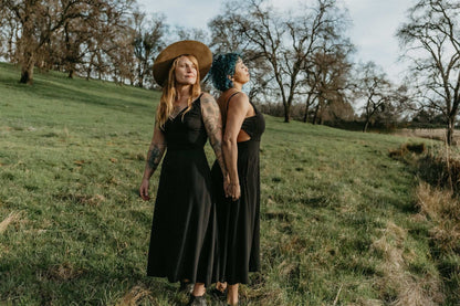 Field Day Dress Meadow Dress in Black Challis