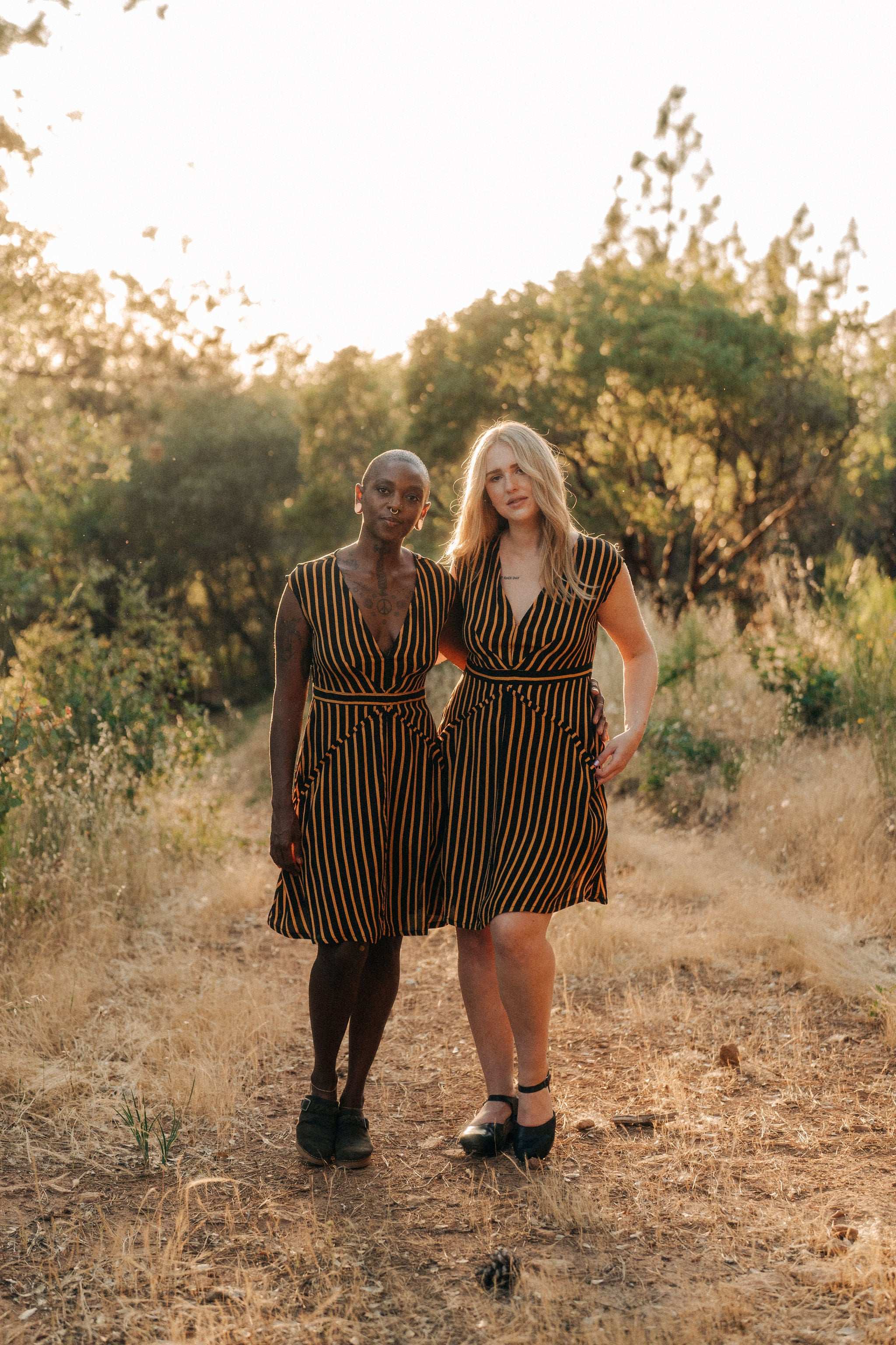 Field Day Dress Spicy Xena 2.0 in Gold Stripe