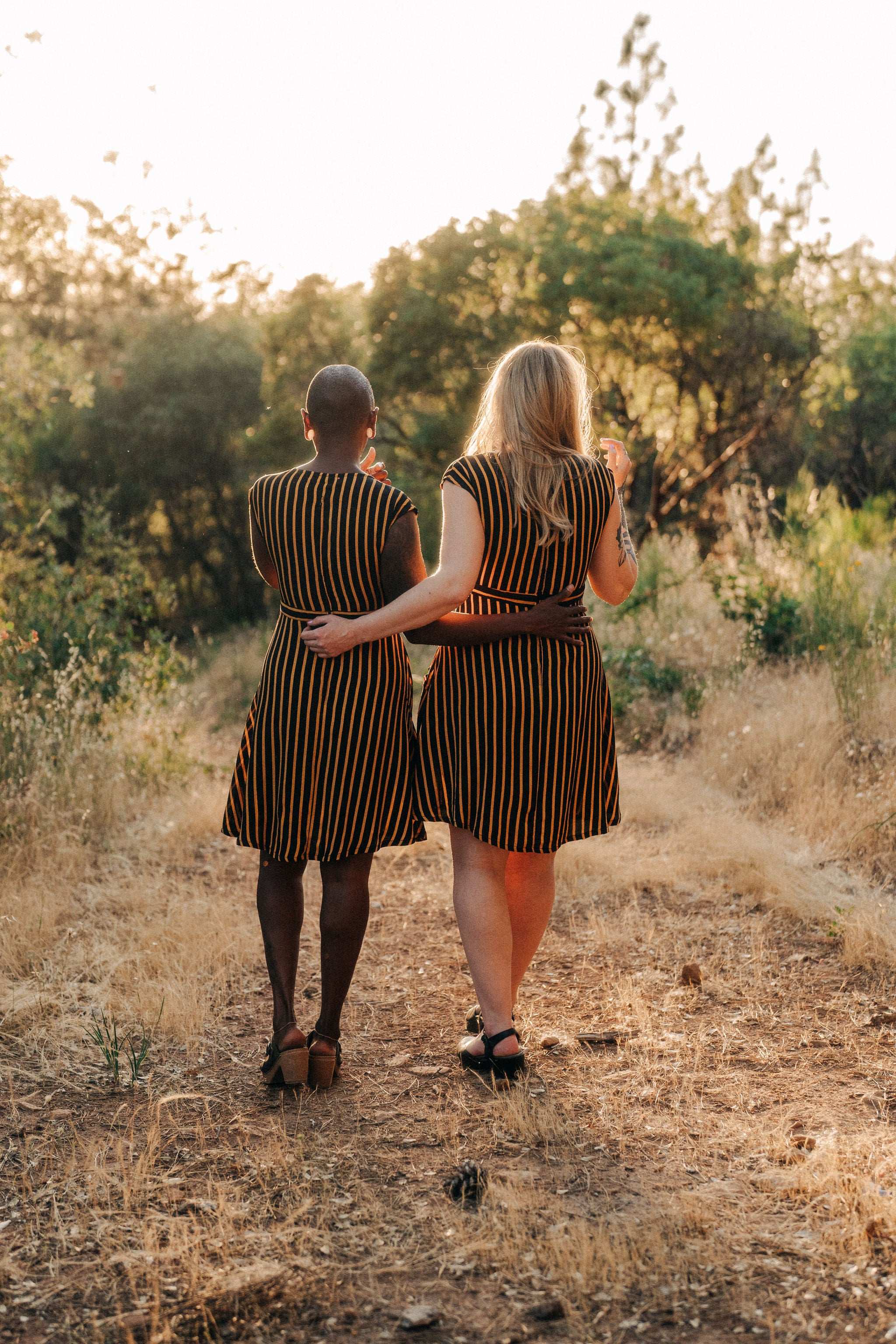 Field Day Dress Spicy Xena 2.0 in Gold Stripe