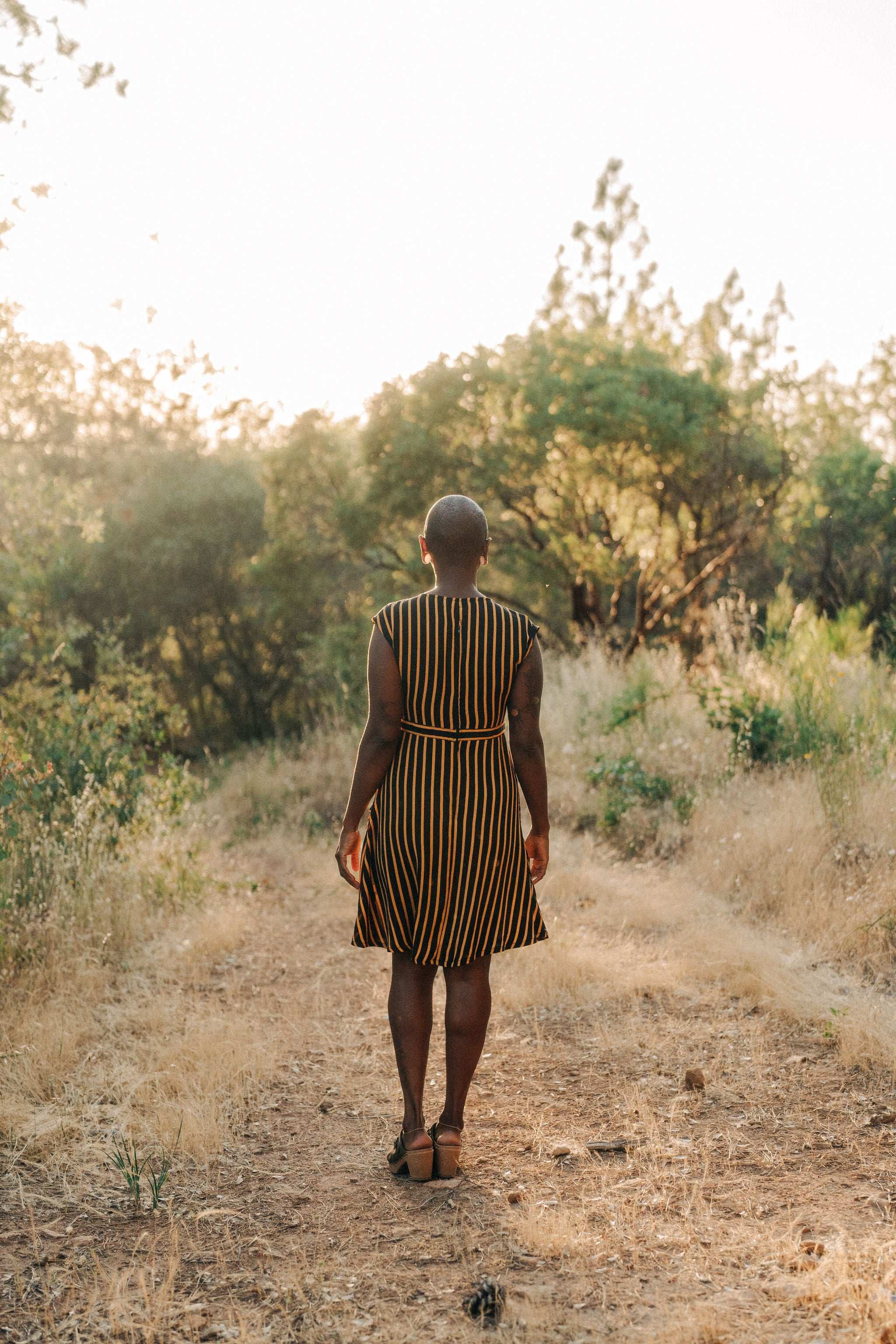 Field Day Dress Spicy Xena 2.0 in Gold Stripe