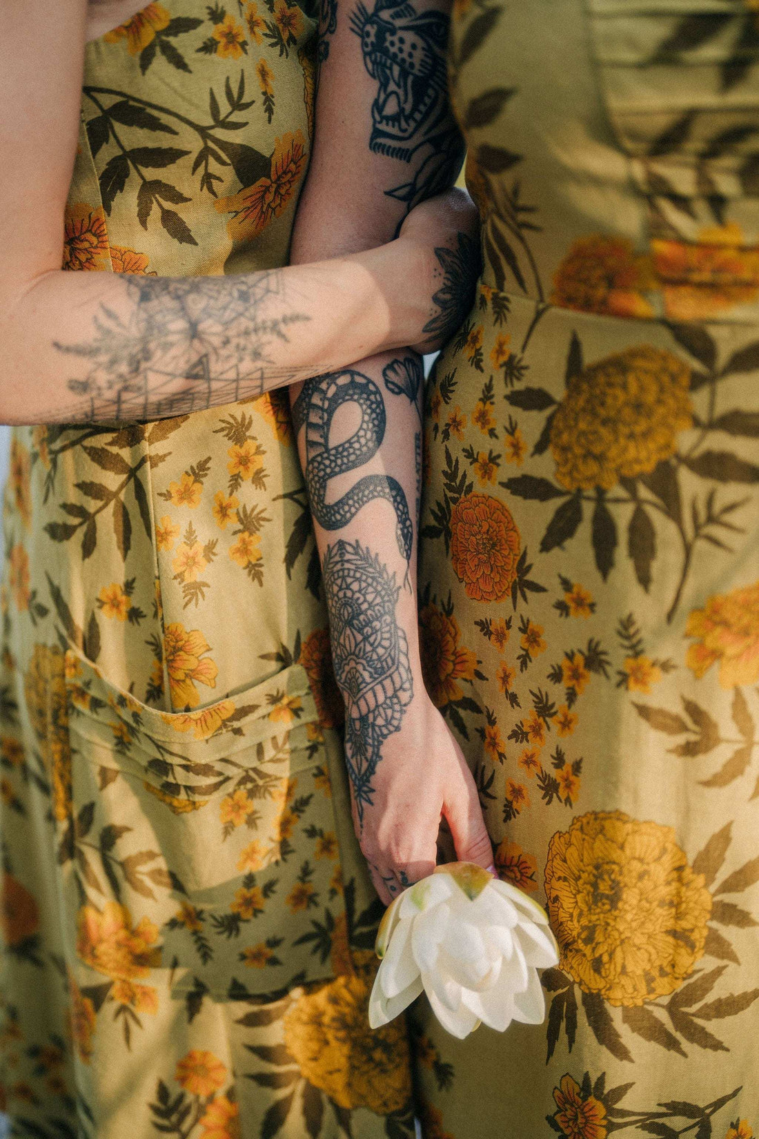 Field Day Dress Uriah Dress in Mustard Marigold Linen