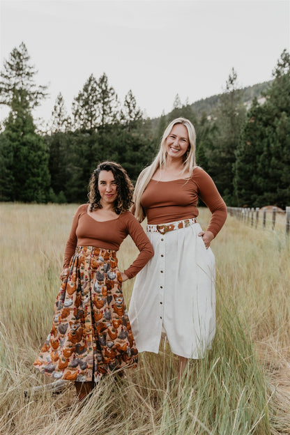 Camille Top in Sienna Brown