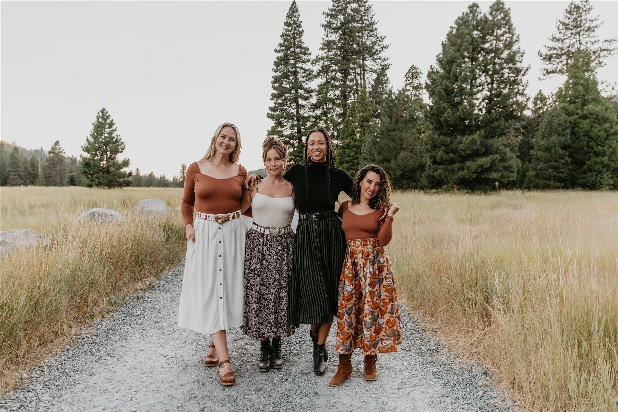 Trices Skirt in Cotton Chickens