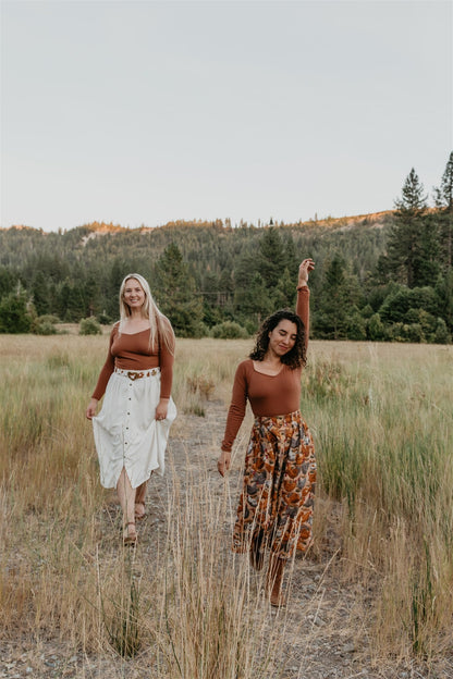 Camille Top in Sienna Brown