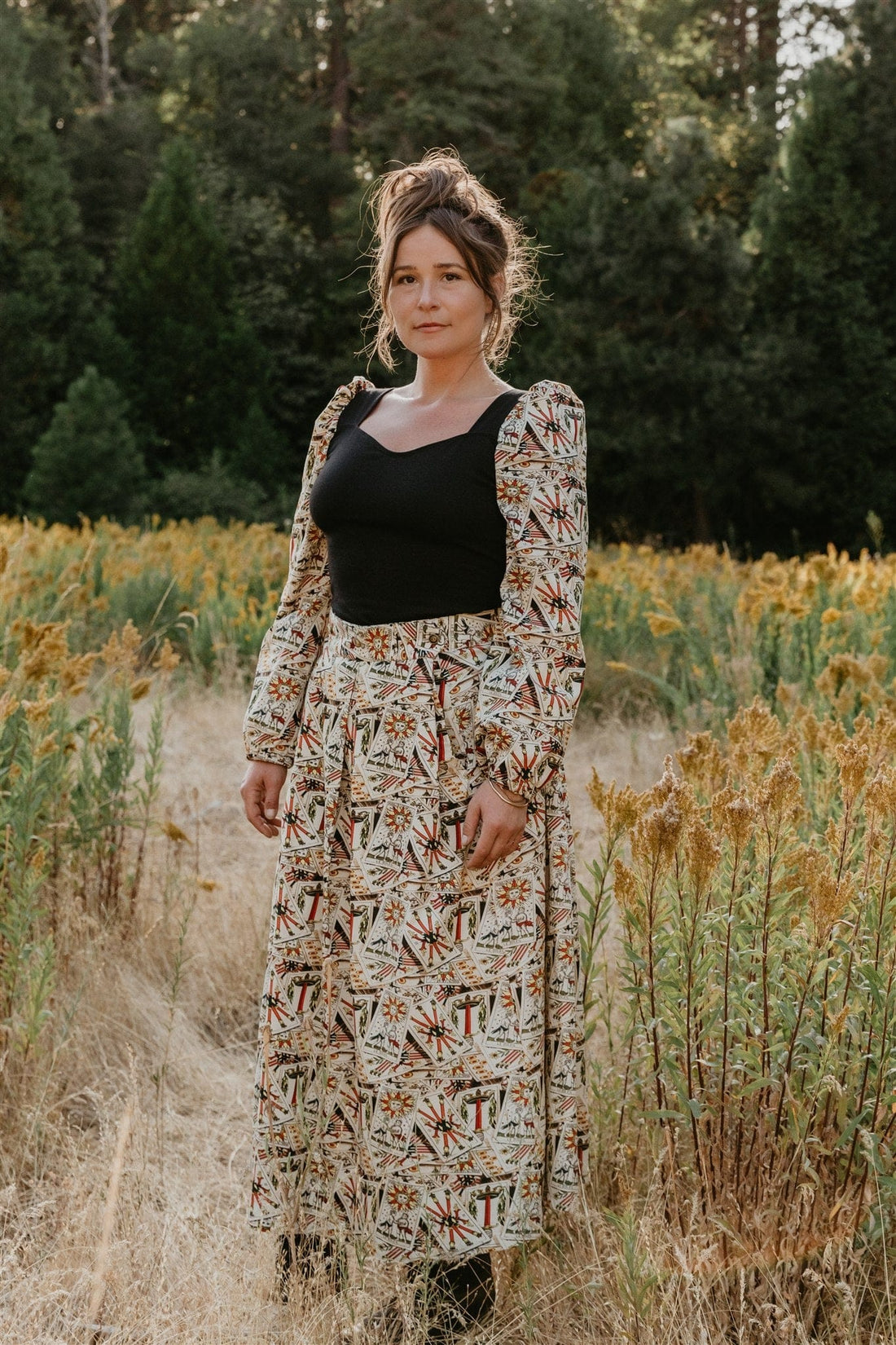 Field Day Skirt Rue Skirt in Cotton Tarot
