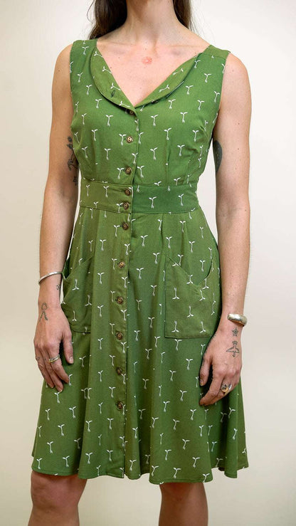 Sheet Dress in Green Sprout