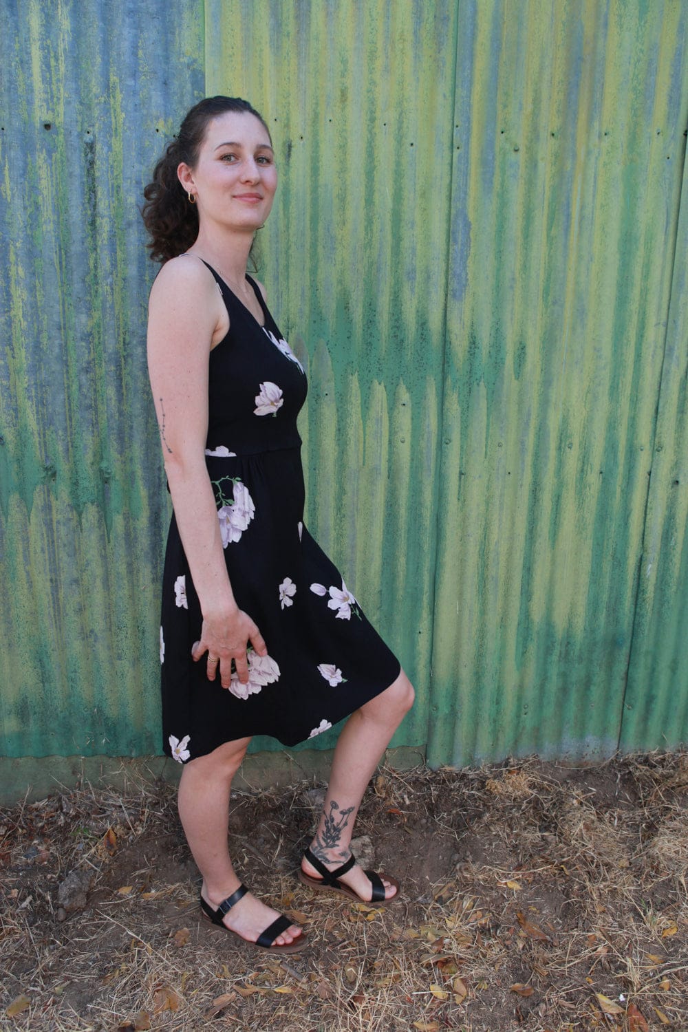 Field Day SS20 Hannah Dress in Black Magnolia