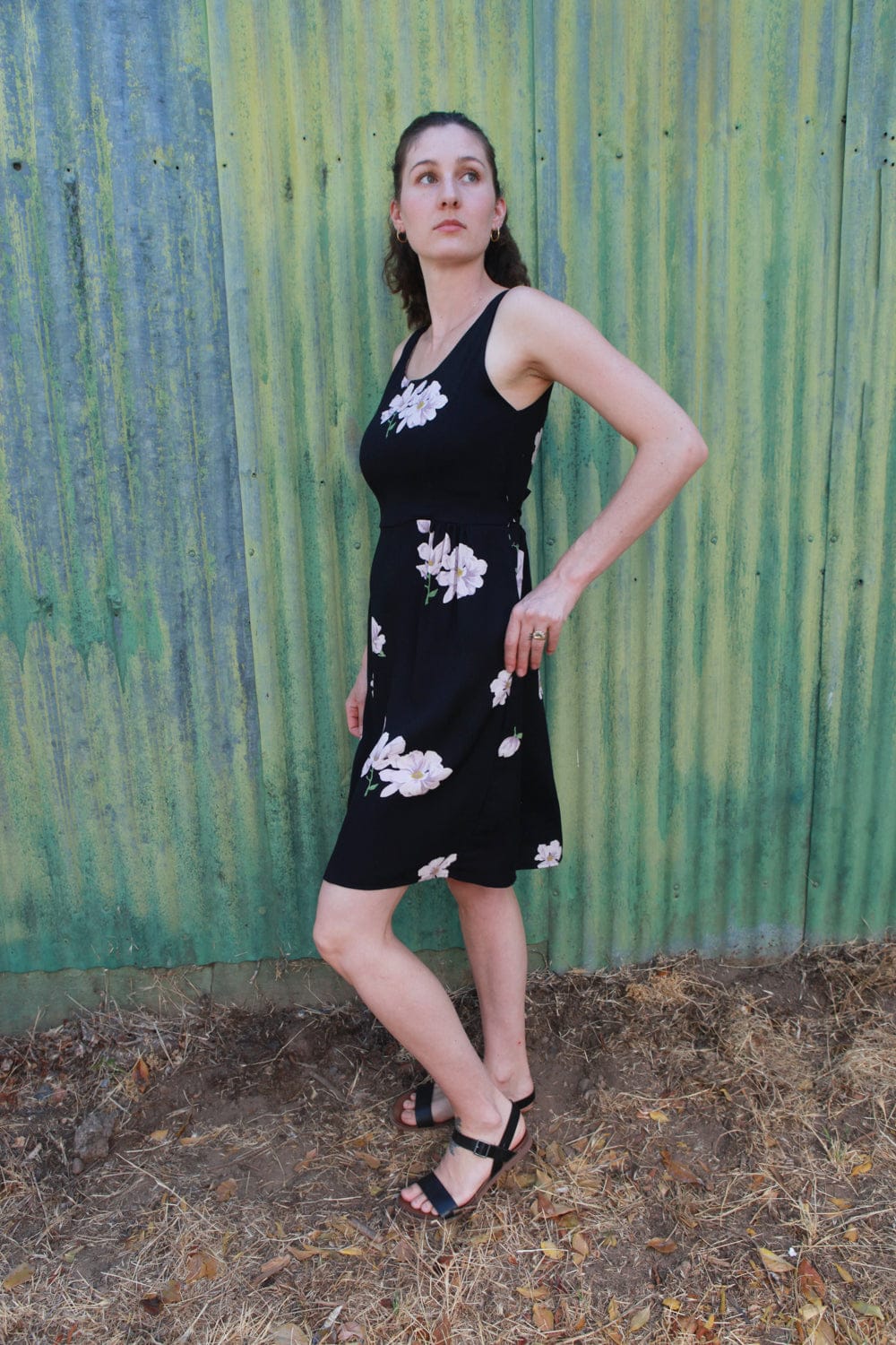 Field Day SS20 Hannah Dress in Black Magnolia