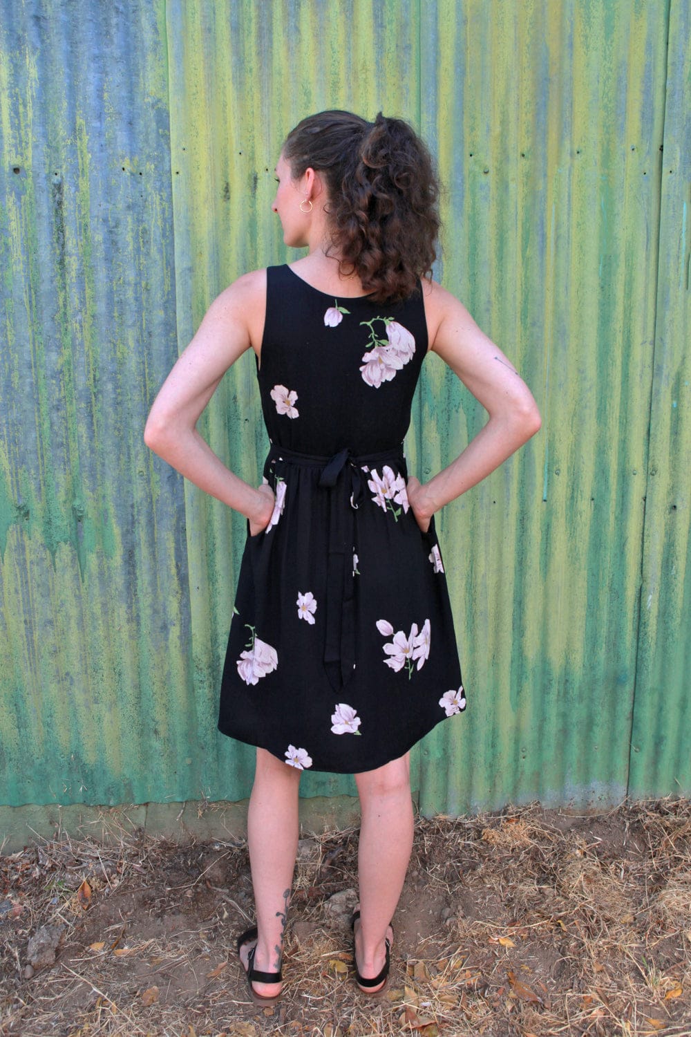 Field Day SS20 Hannah Dress in Black Magnolia