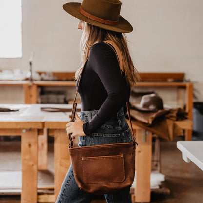 The Local Branch Leather Field Bag - USA Made
