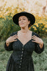 Field Day Dress Prairie Dress in Black Dot