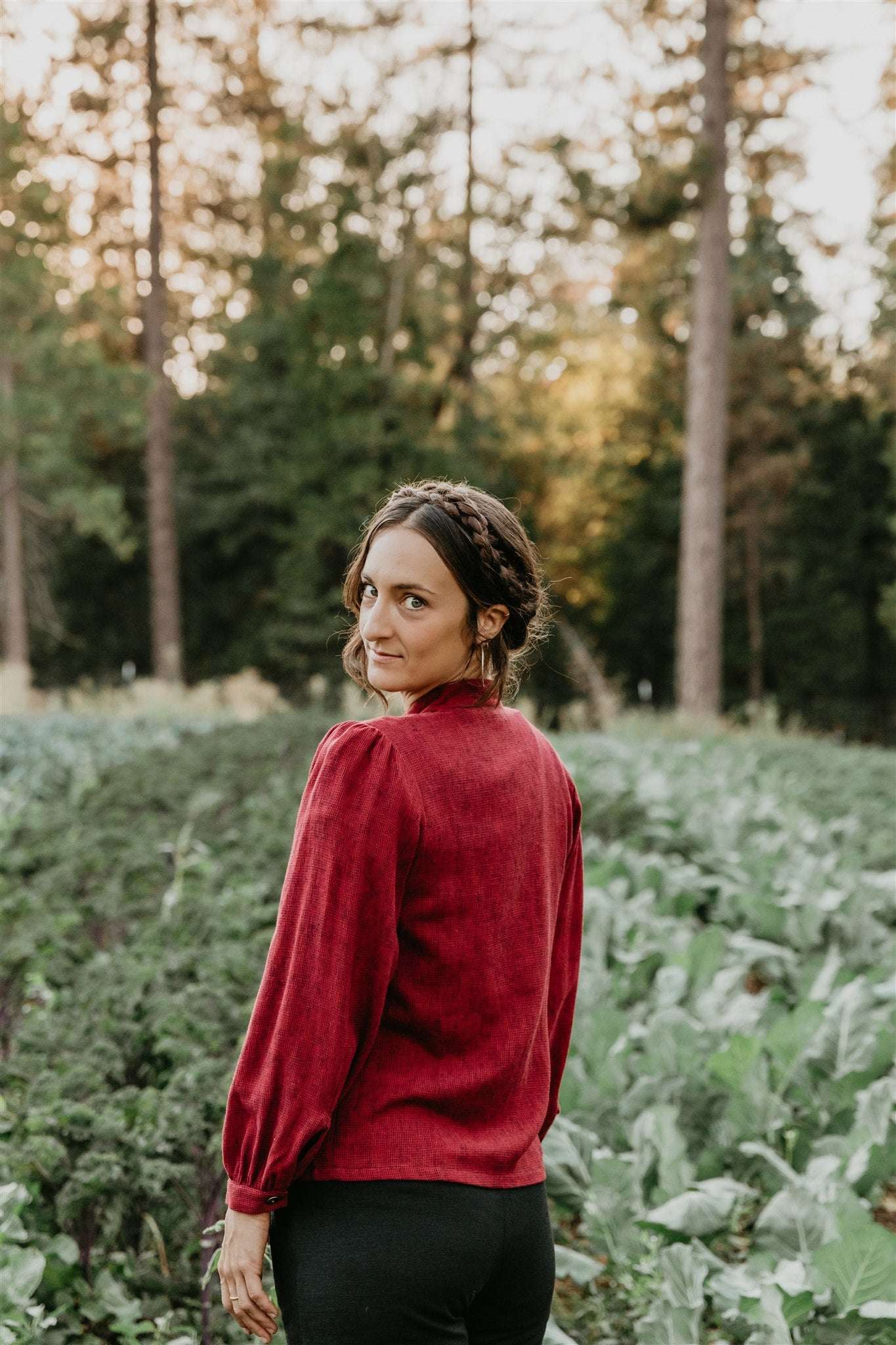 Field Day Jacket Jane Jacket in Ruby Checker