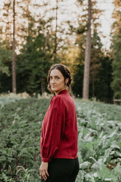 Field Day Jacket Jane Jacket in Ruby Checker