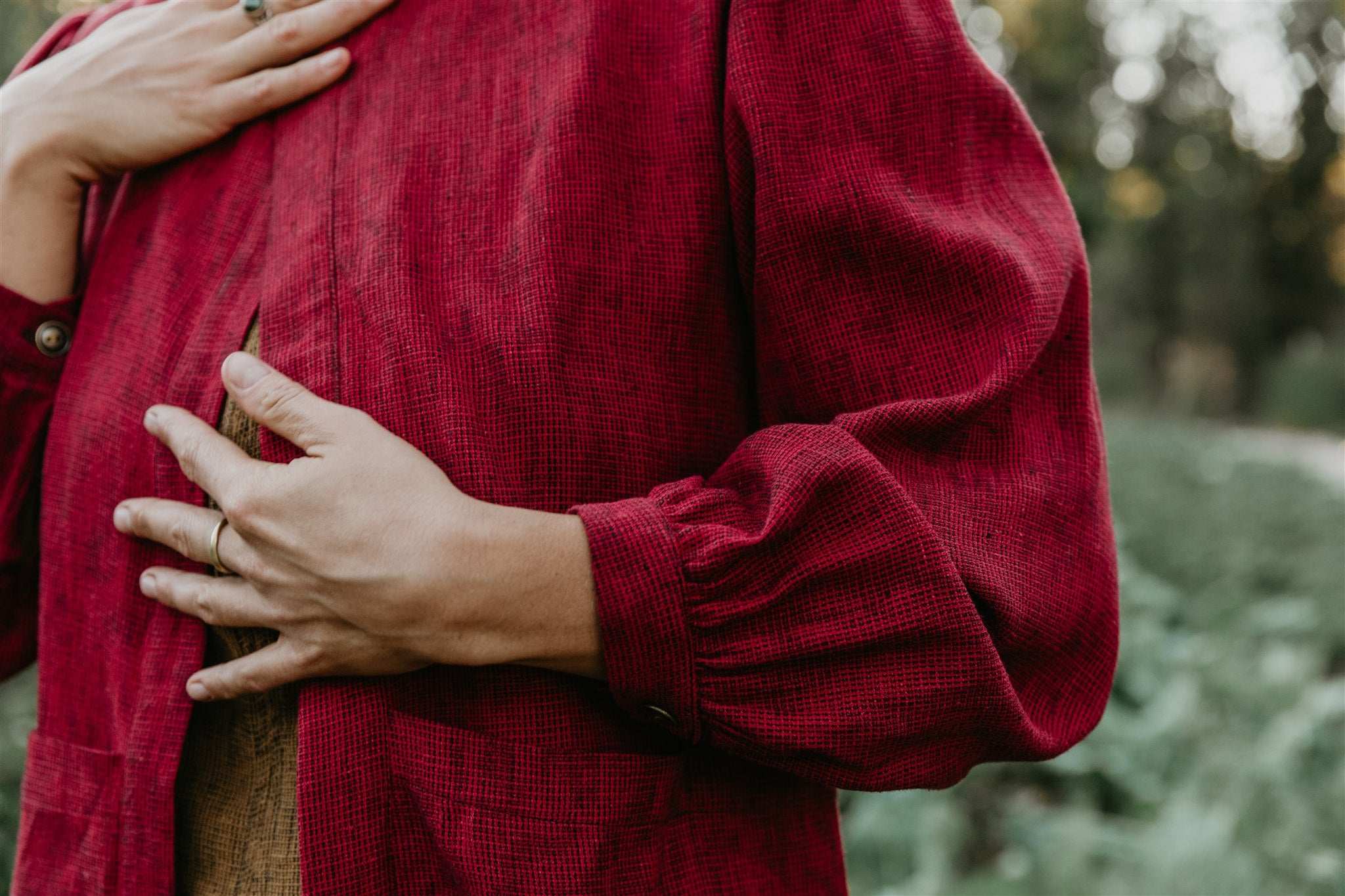 Field Day Jacket Jane Jacket in Ruby Checker