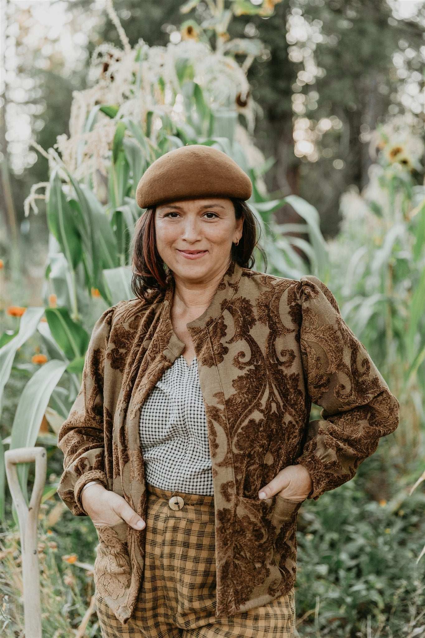 Field Day Jacket Jane Jacket in Bronze Jaquard