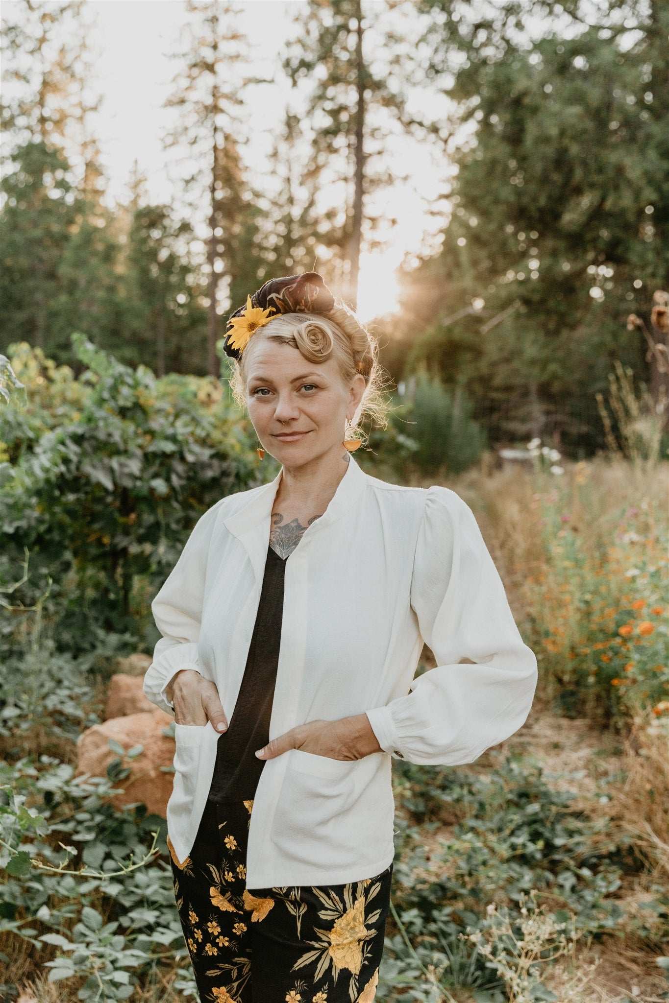 Field Day Jacket Jane Jacket in Textured White