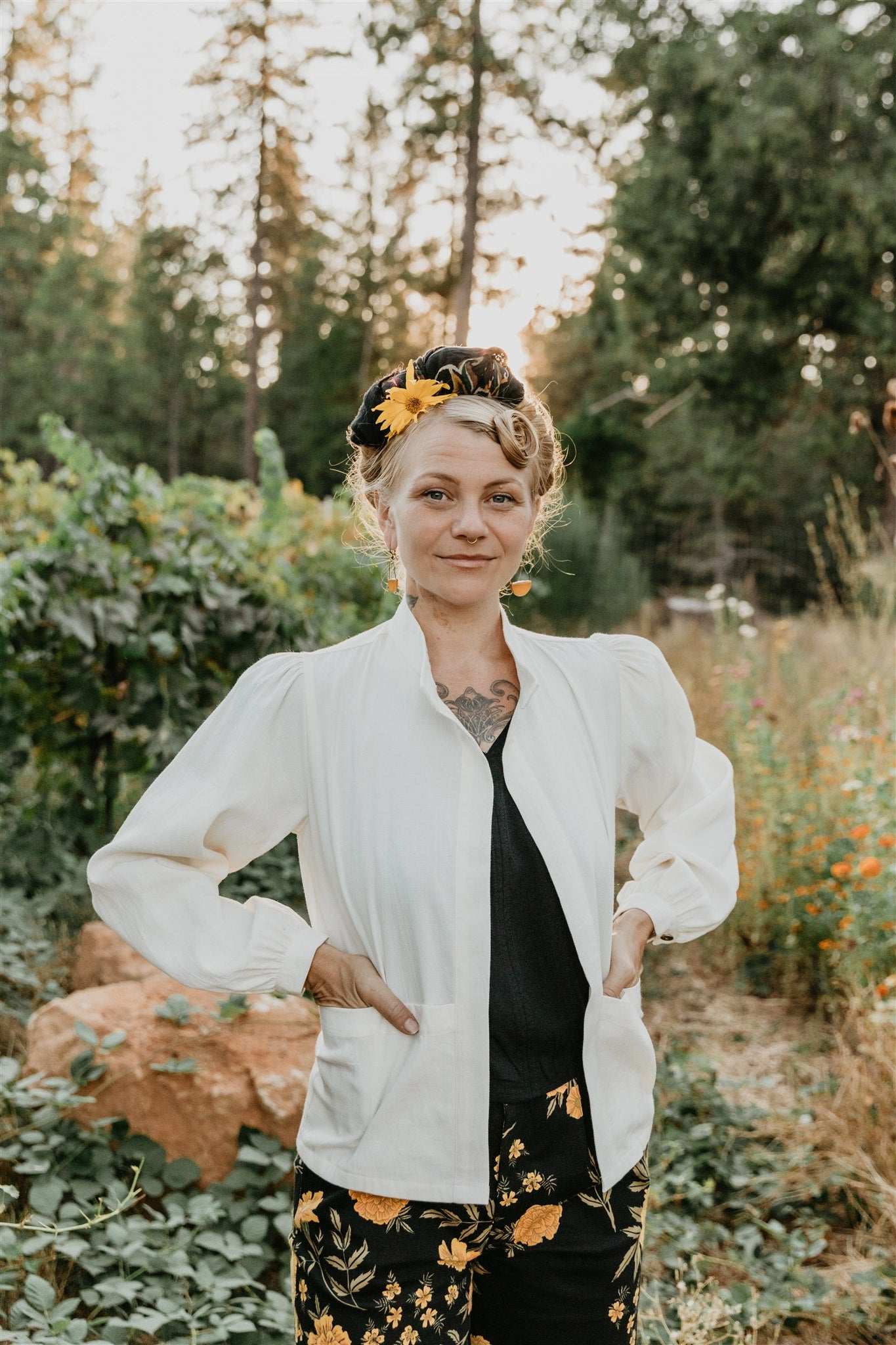 Field Day Jacket Jane Jacket in Textured White