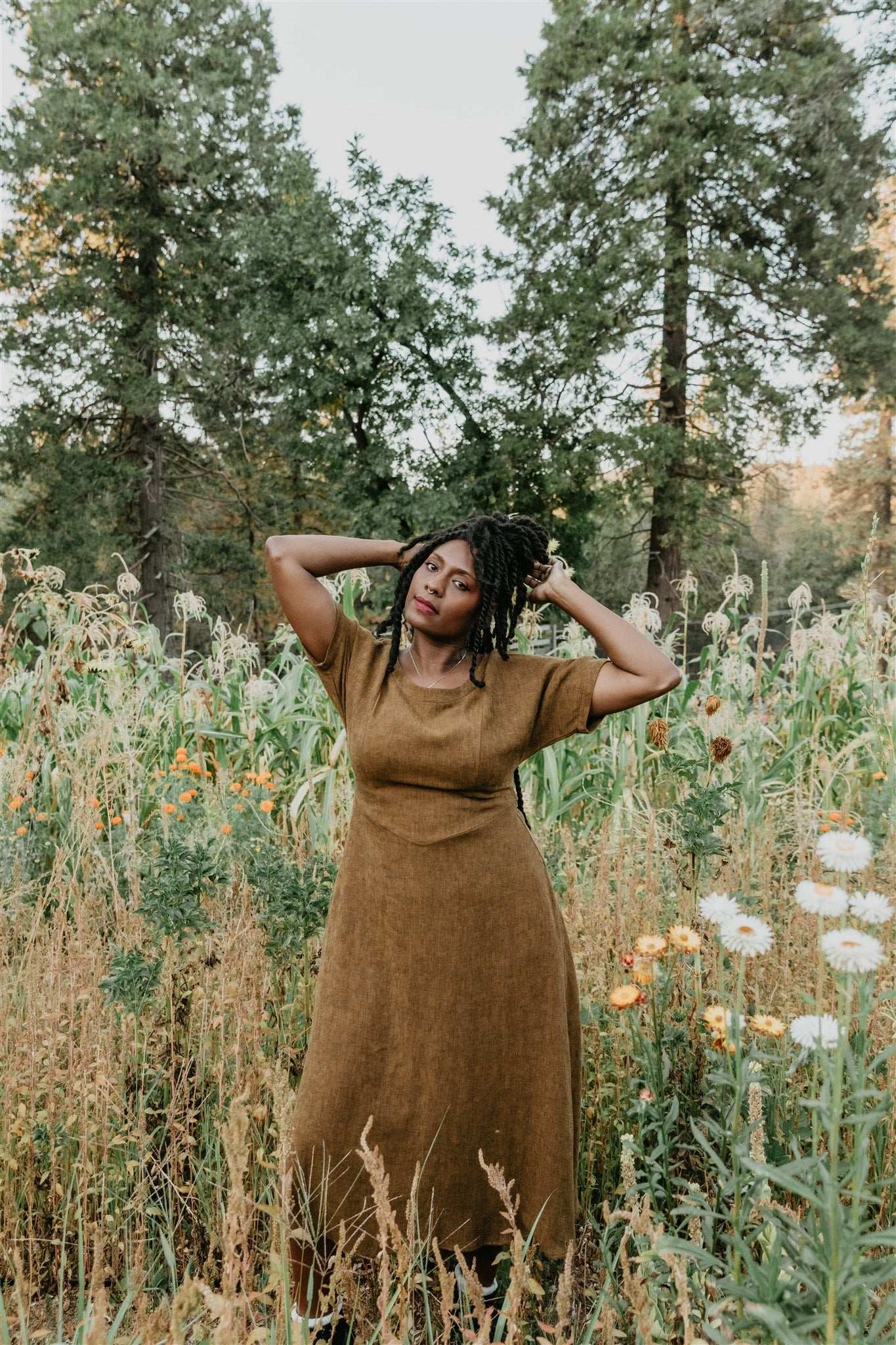 Field Day Dress Bella Dress in Golden Checker