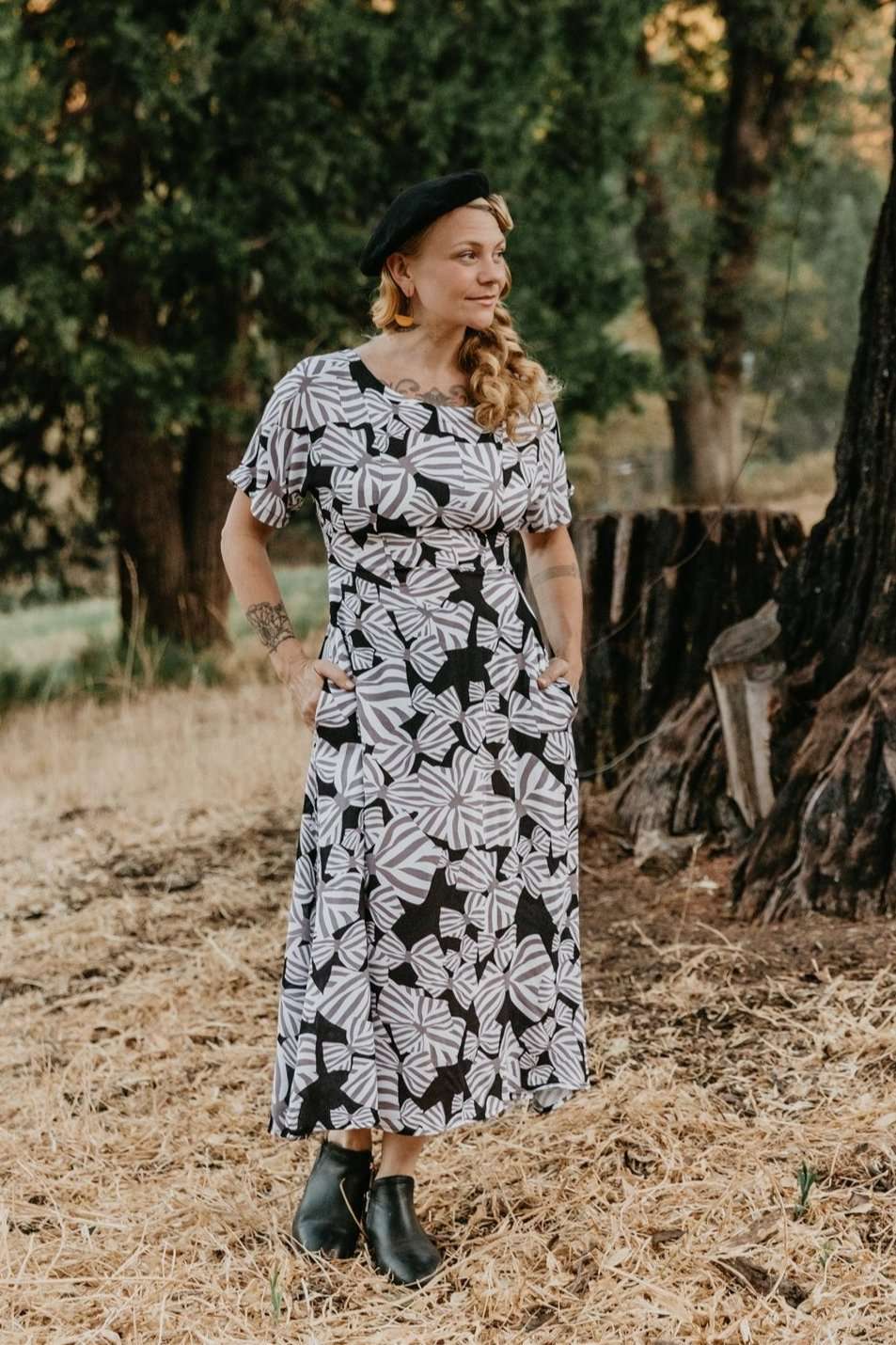Field Day Dress Bella Dress in Bow Tie Challis