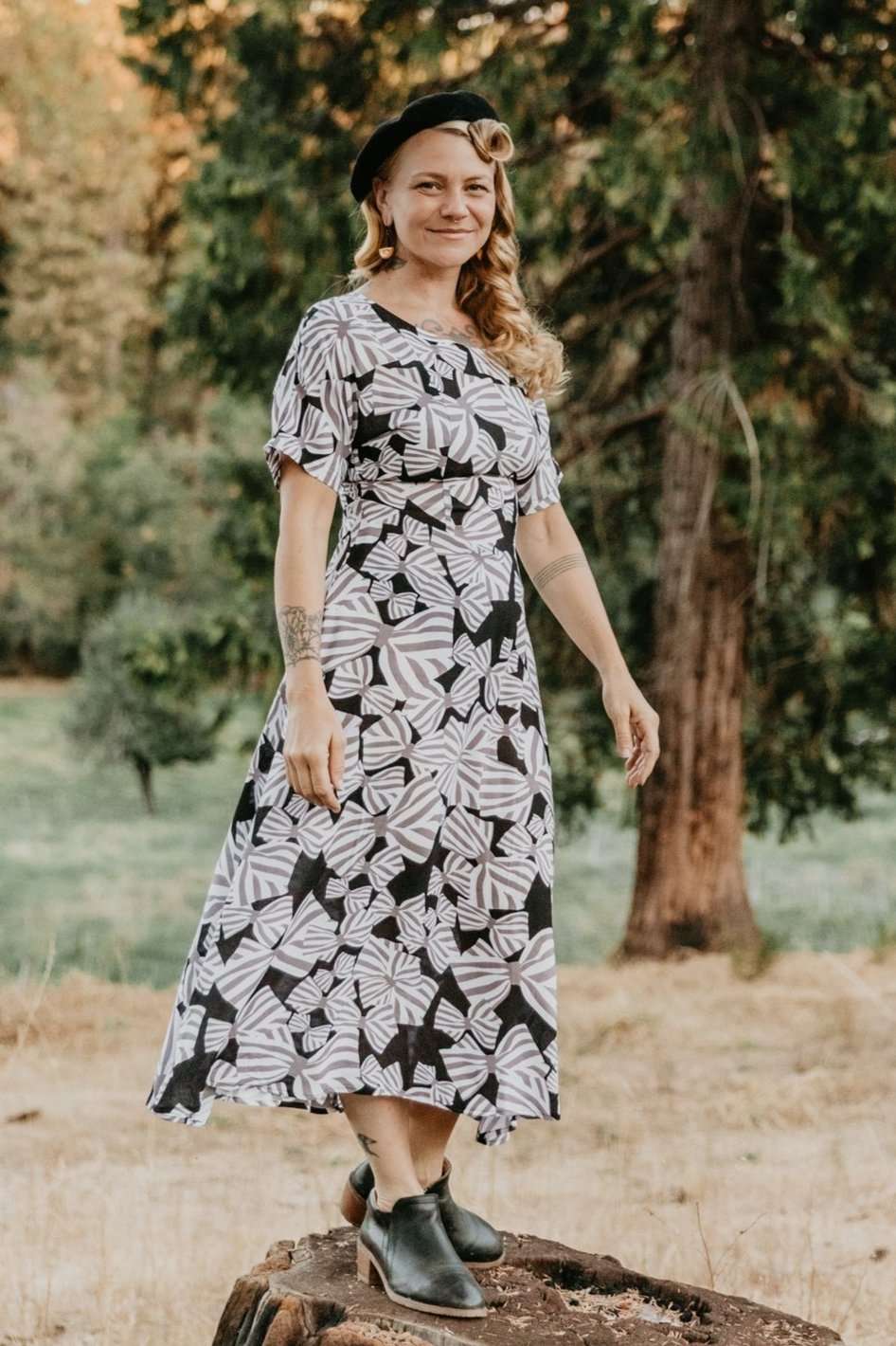 Field Day Dress Bella Dress in Bow Tie Challis